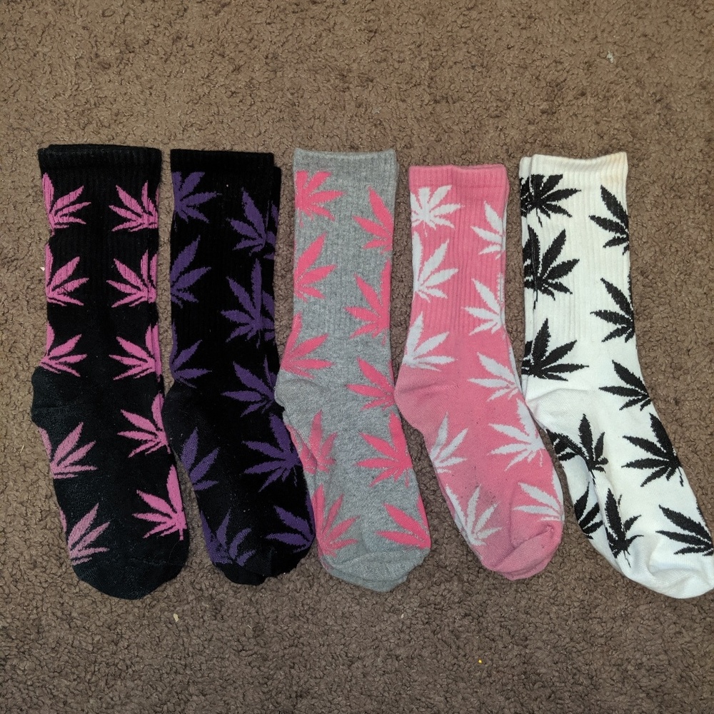 5 pairs- Weed socks